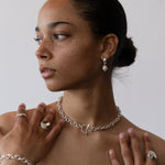 Cocoon Hoop with Pearl