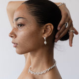 Cocoon Hoops | Gold + Pearl