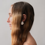 Large Compass Earrings | Silver