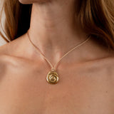 Large Compass Necklace | Bronze