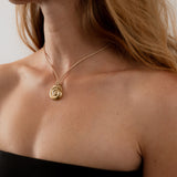 Large Compass Necklace | Bronze