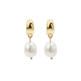 Cocoon Hoops | Gold + Pearl