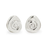 Large Compass Earrings | Silver