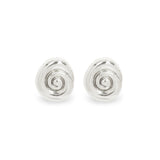 Small Compass Earrings | Silver