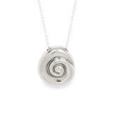 Small Compass Necklace | Silver
