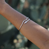 River Snake Bangle | Silver