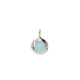 Keeper Charm | Silver + Aquamarine