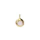 Keeper Charm | Gold + Rose Quartz