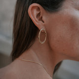 Lake Earrings | Bronze