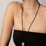 Large Compass Necklace | Silver