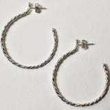 Braid Hoops | Silver