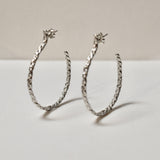 Braid Hoops | Silver