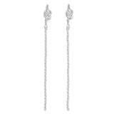 Amore Chain Earrings | Silver