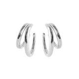 Tidal Hoops | Silver