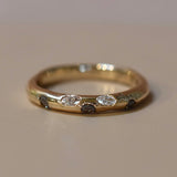 One of One | Mixed Diamond Half Eternity Ring
