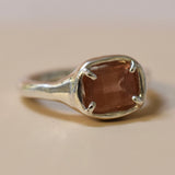 One of One | Emerald Cut Sunstone Ring