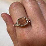 One of One | Emerald Cut Sunstone Ring