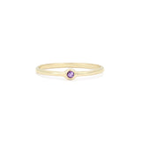 Birthstone Talisman Ring | Gold + Amethyst