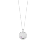 Georgia Necklace | Silver + Birthstone