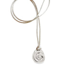 Large Compass Necklace | Silver
