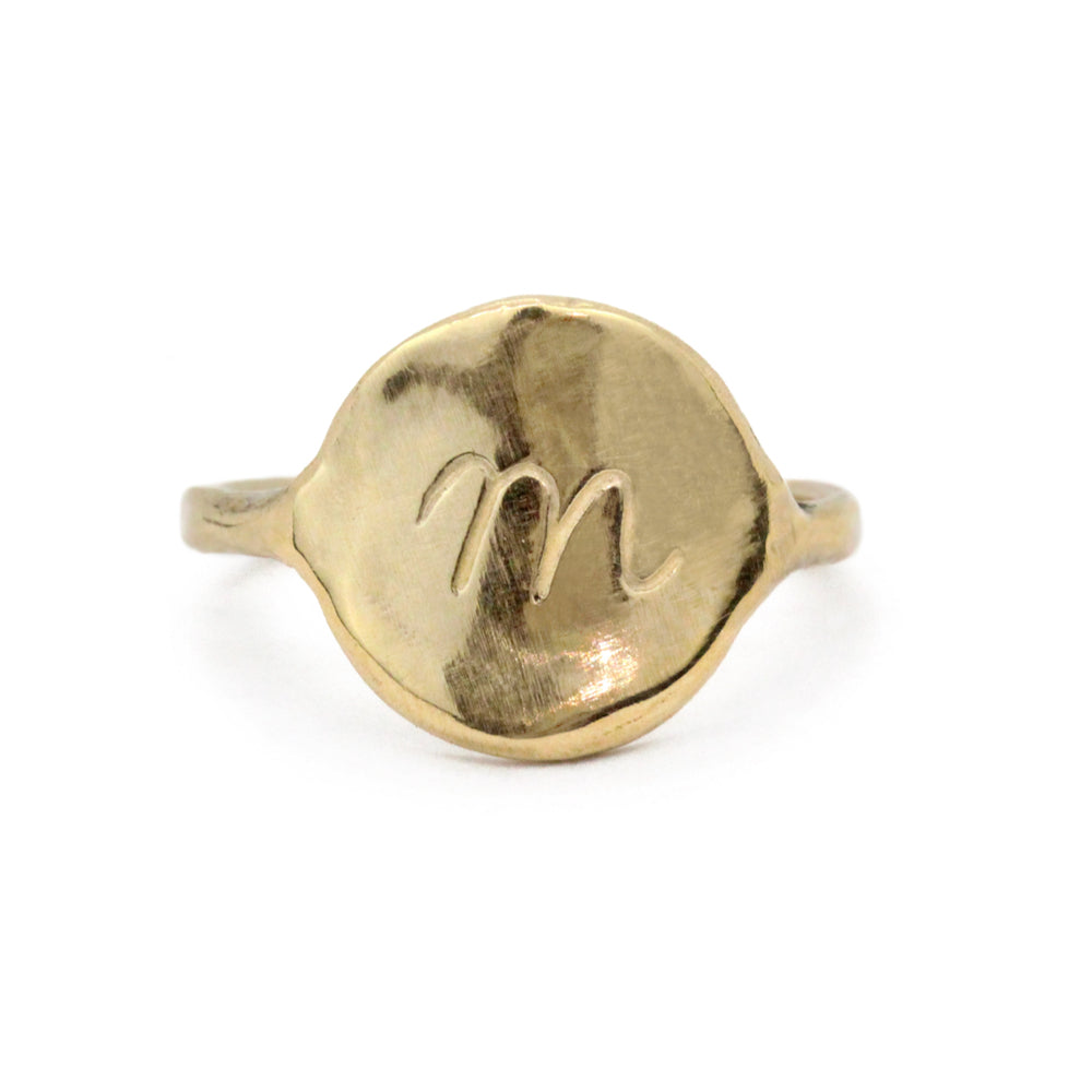 Georgia Initial Ring | Gold