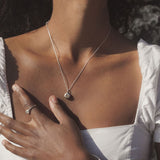 Keeper Necklace | Silver + Black Onyx