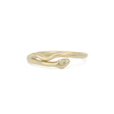 River Snake Ring | Gold + Diamond