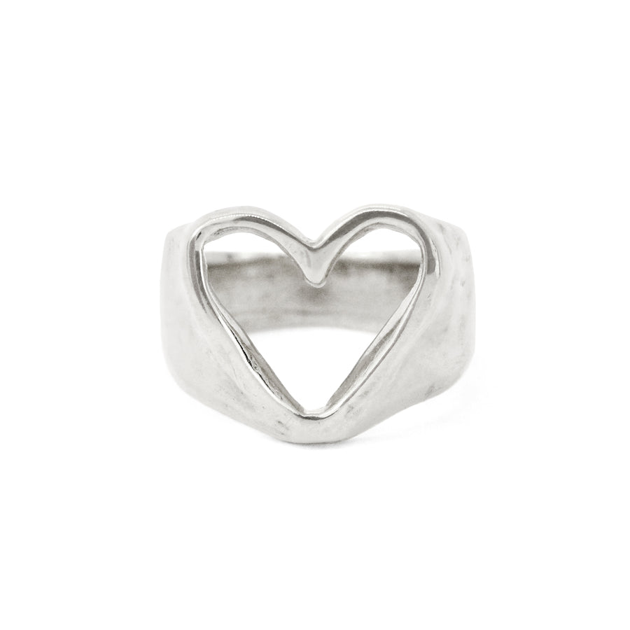 Open Heart Ring | Silver