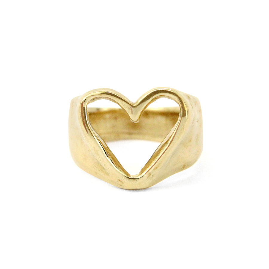 Open Heart Ring | Bronze