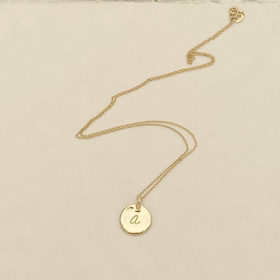 Georgia Initial Necklace | Gold
