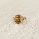 Georgia Initial Ring | Gold