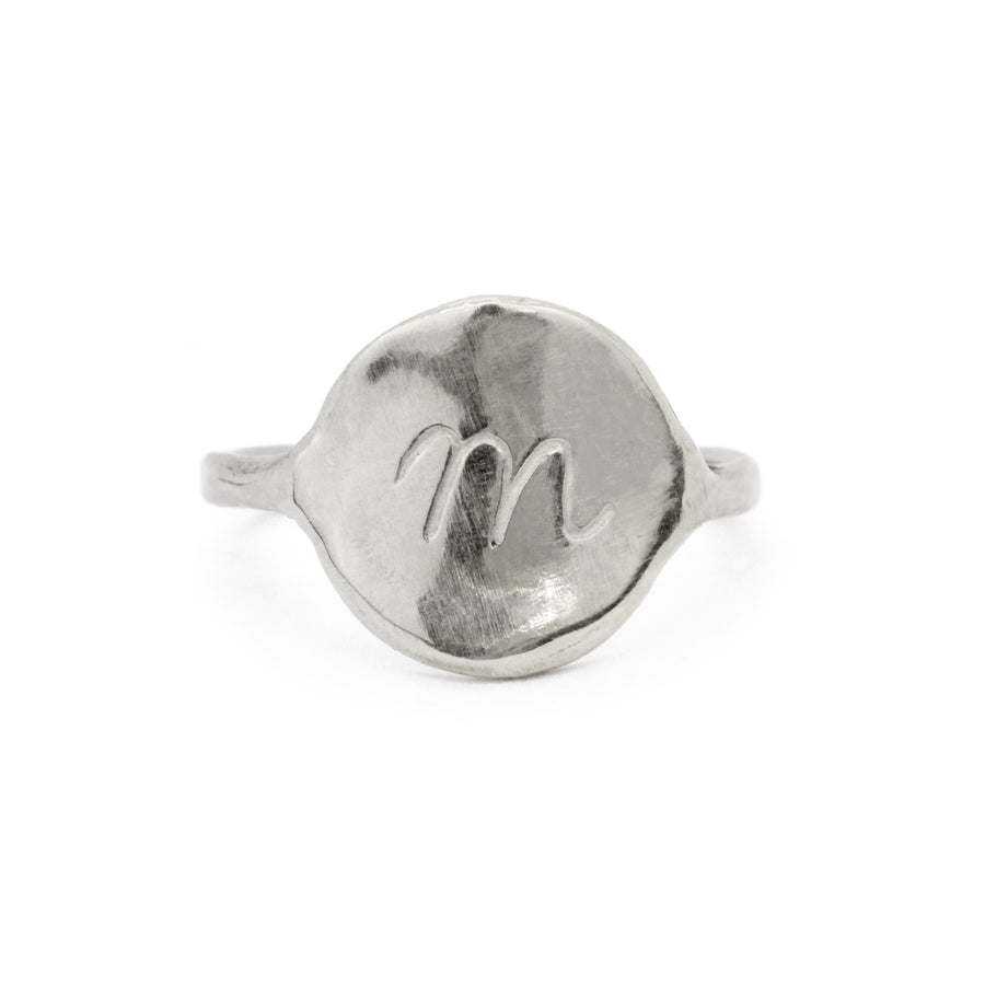 Georgia Initial Ring | Silver