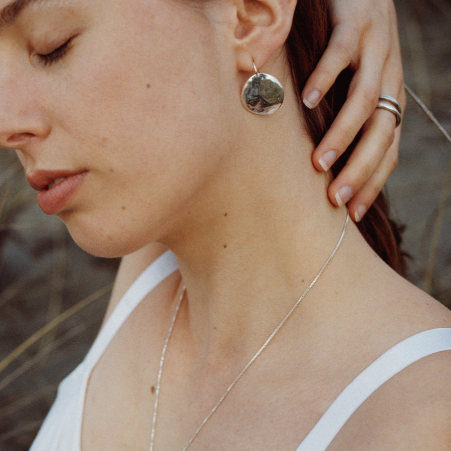 Terra Hook Earrings | Silver